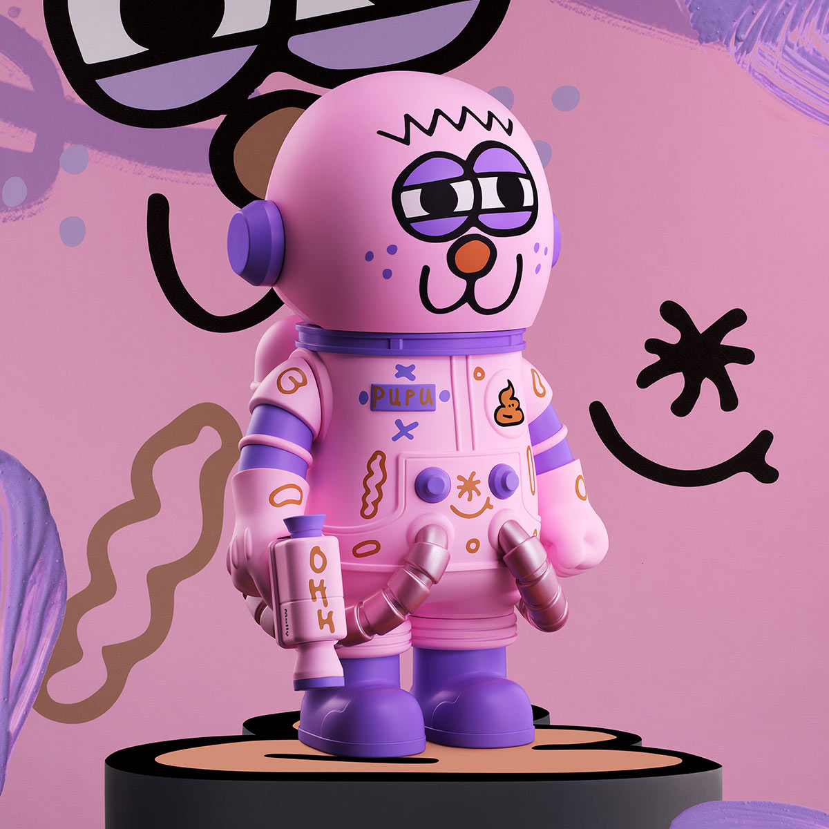 MEGA SPACE MOLLY 400% JON BURGERMAN SPACE CADETS Series