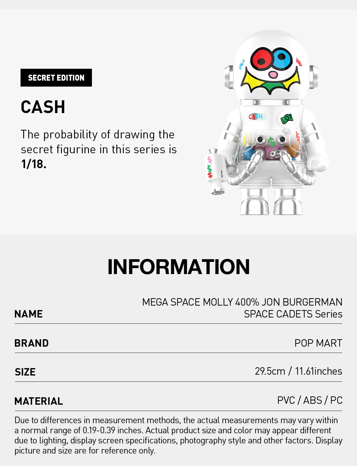 MEGA SPACE MOLLY 400% JON BURGERMAN SPACE CADETS Series