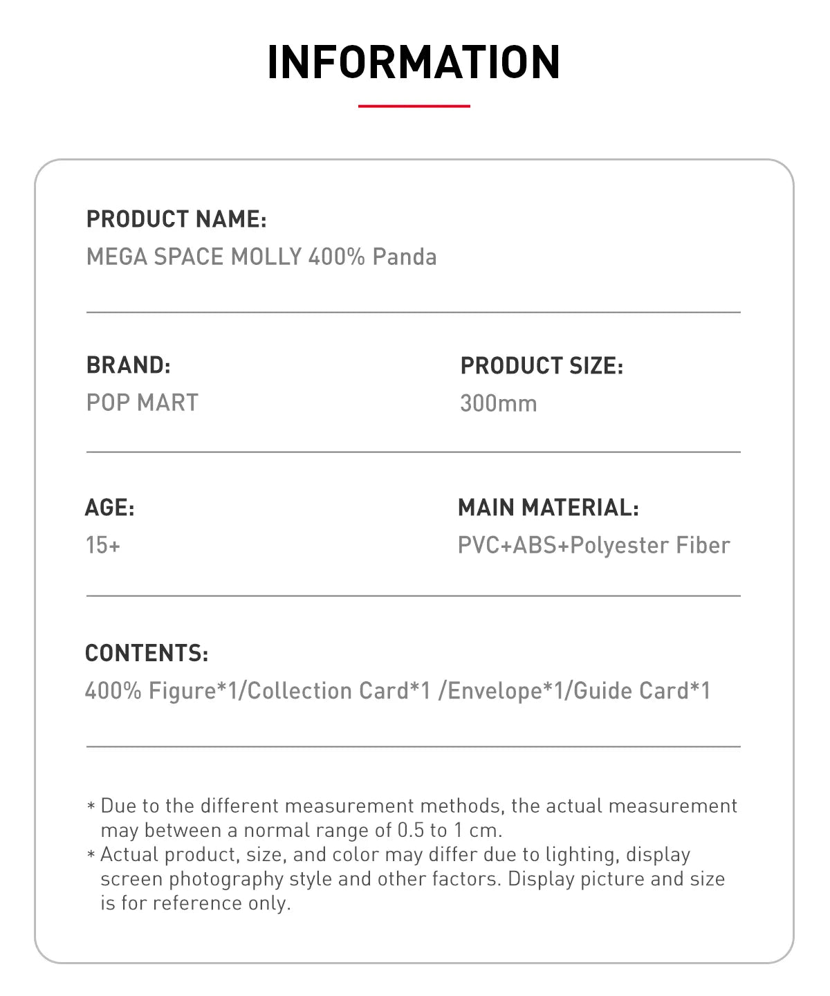 MEGA SPACE MOLLY 400% PANDA